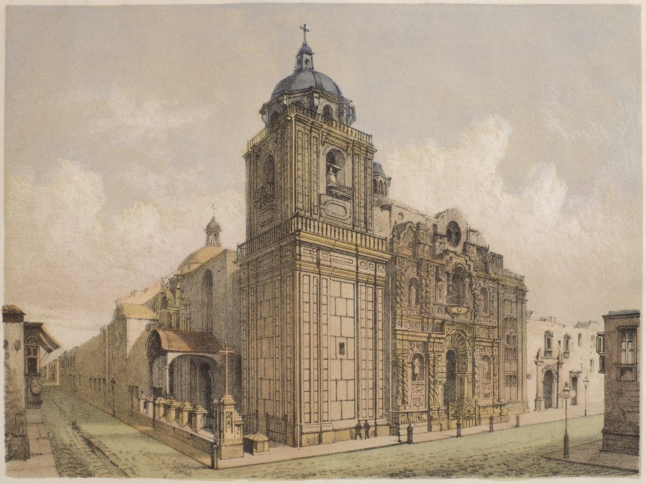 Chiesa di La Merced, Lima, illustrazione da 