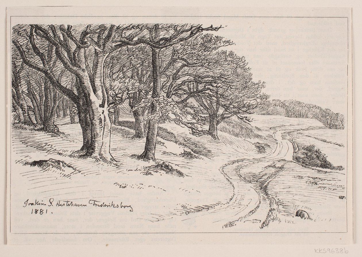 Fra Hestehaven, Frederiksborg da F. Hendriksen