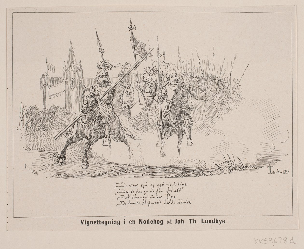 Vignetta in un libro di note da F. Hendriksen