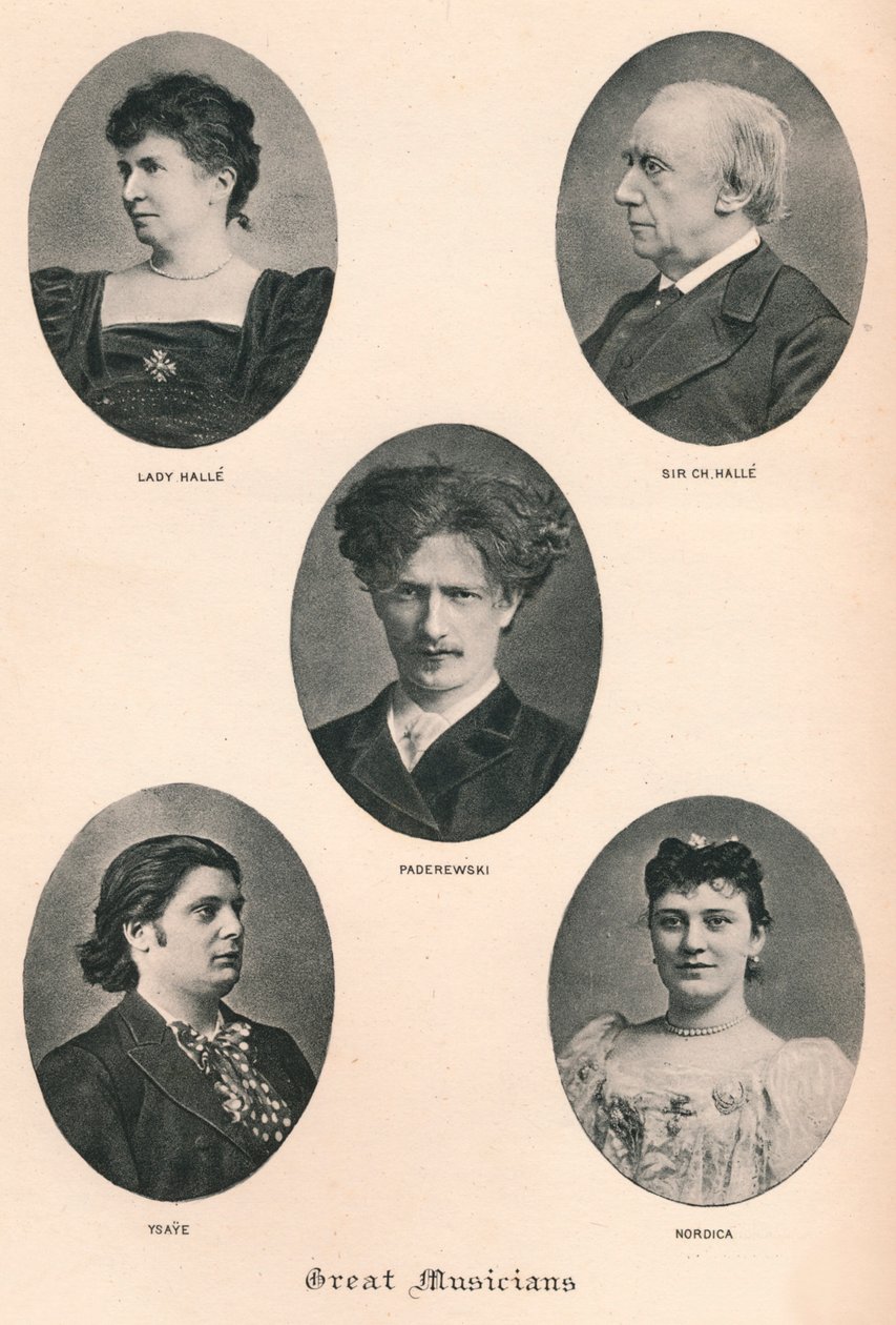 Grandi musicisti - Tavola X., c1880, 1895 da F. Jenkins Heliog