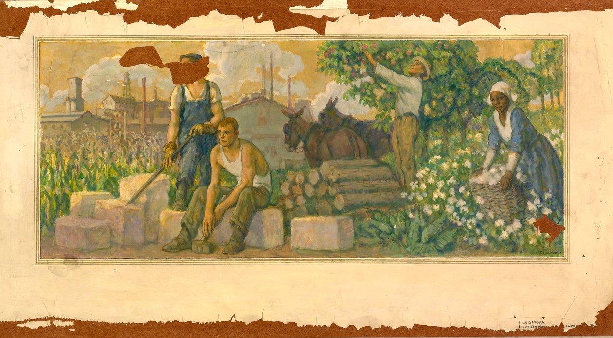 Abundance of Today (studio murale, ufficio postale di Clarksville, Tennessee) da F. Luis Mora