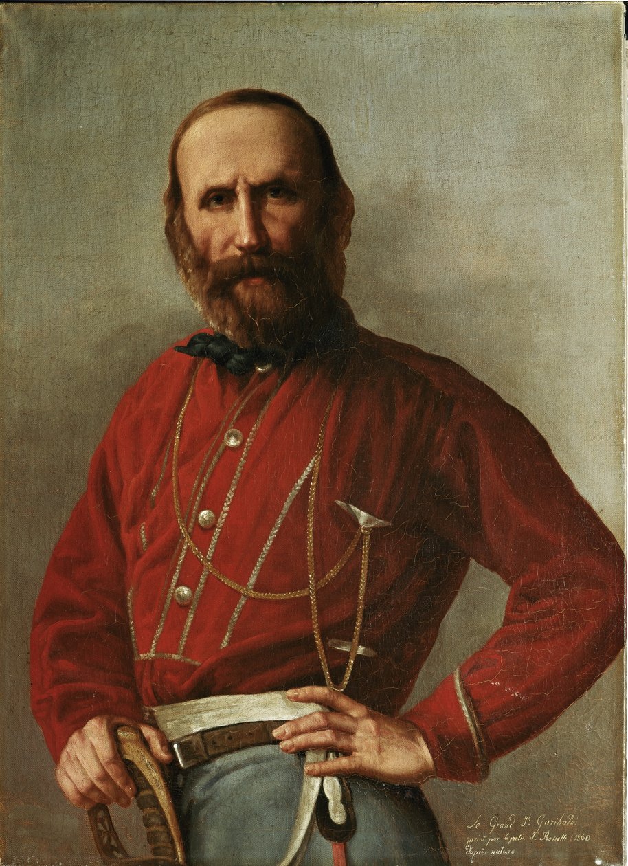 Ritratto di Giuseppe Garibaldi (olio su tela) da F. Rossetti