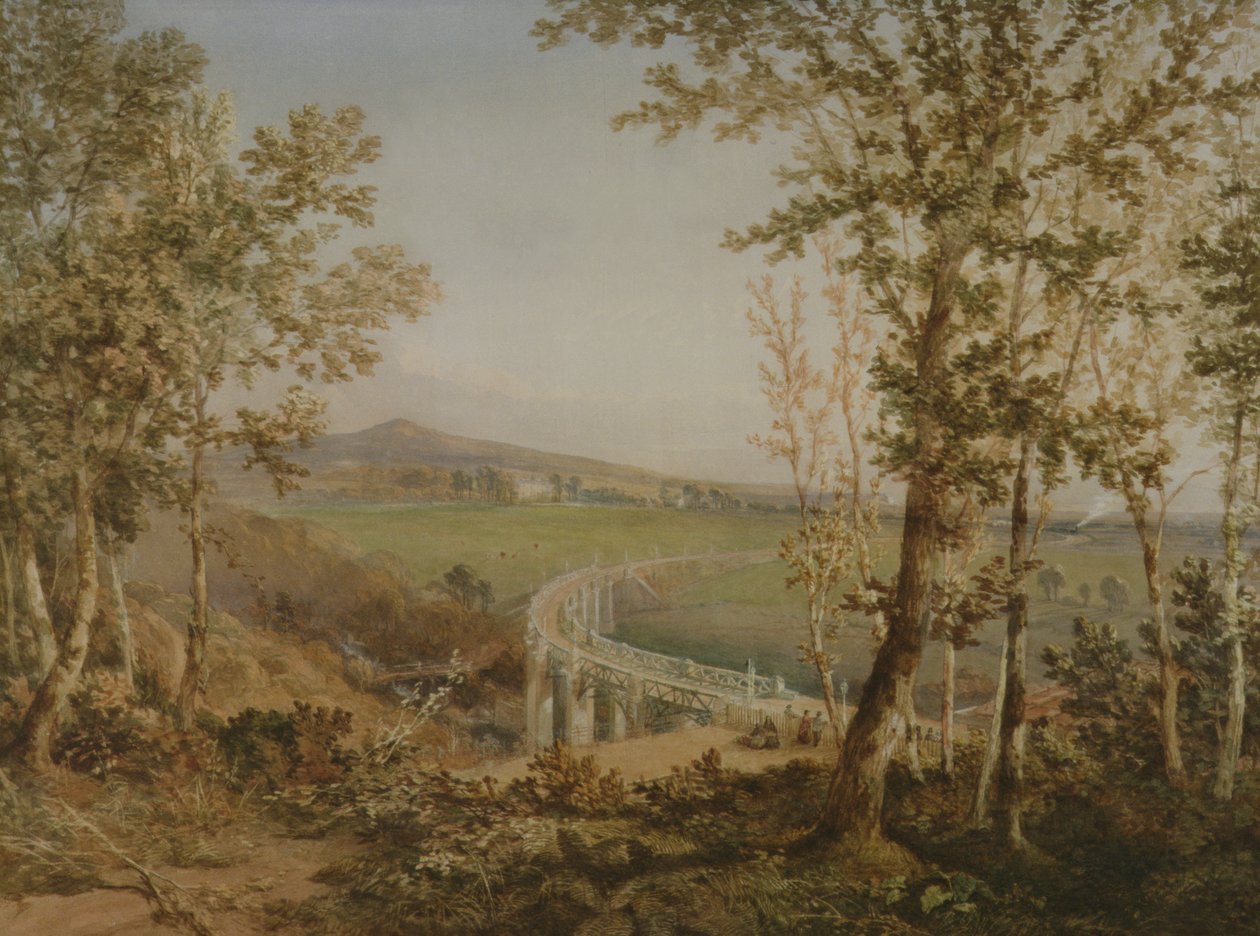 Una vista dello stesso viadotto ferroviario visto dall