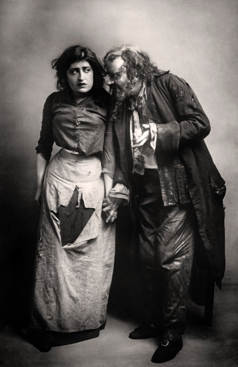 Constance Collier e Herbert Beerbohm Tree, attori inglesi da F. W. Burford