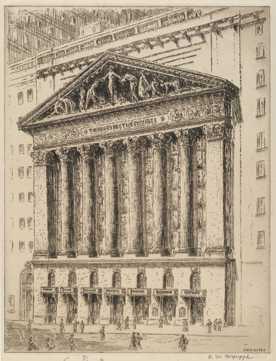 La Borsa di New York da F. W. W. Hoppe