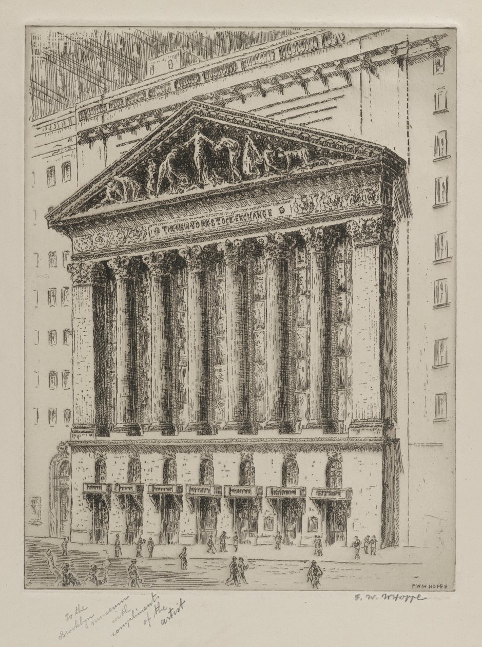 La Borsa di New York da F. W. W. Hoppe