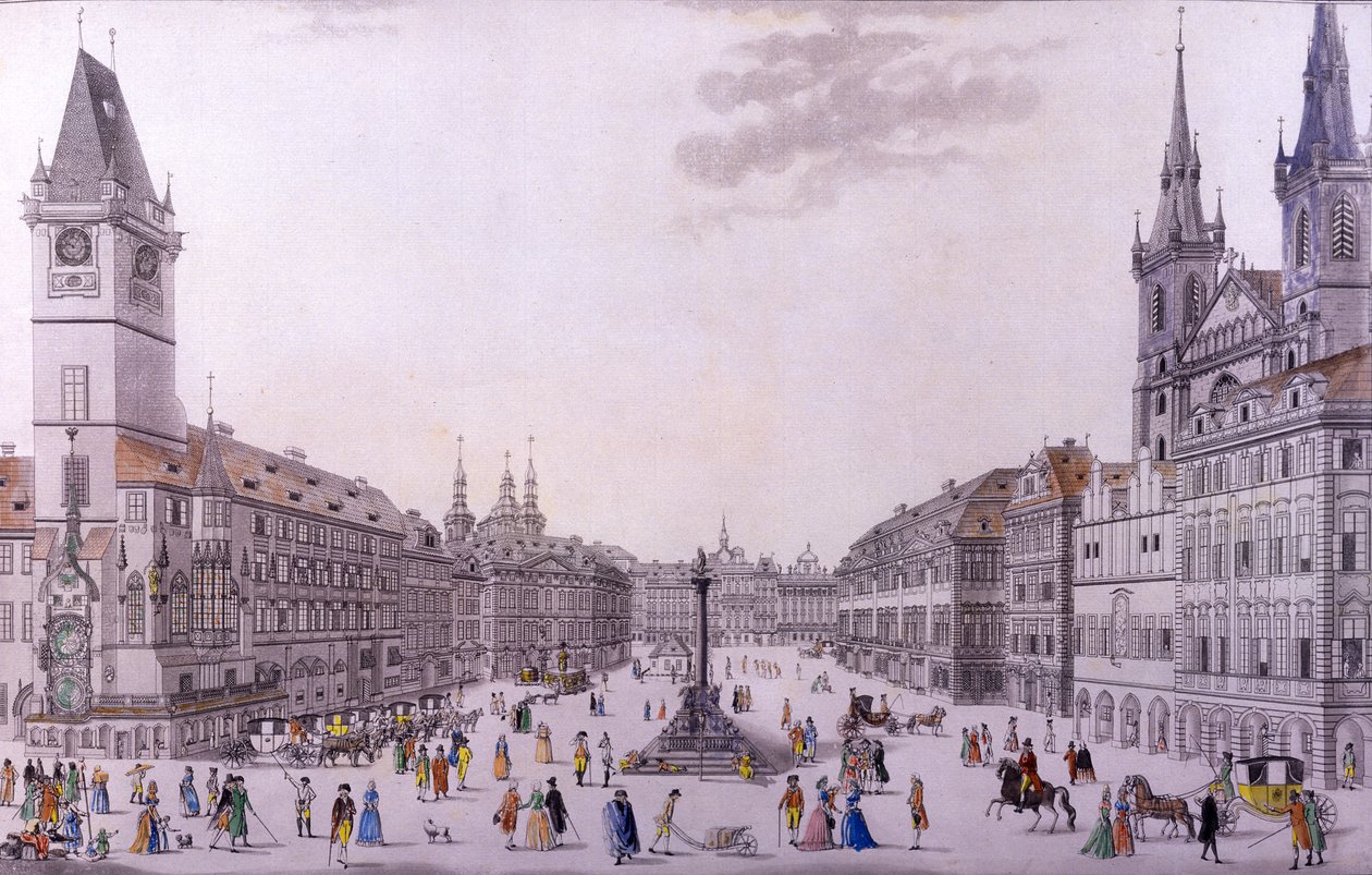 Piazza della Città Vecchia, Praga da F. and Heger, P. Heger