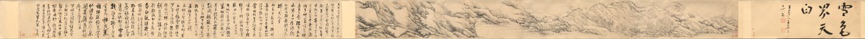 Neve che colora il mondo di bianco, 1690 da Fa Ruozhen