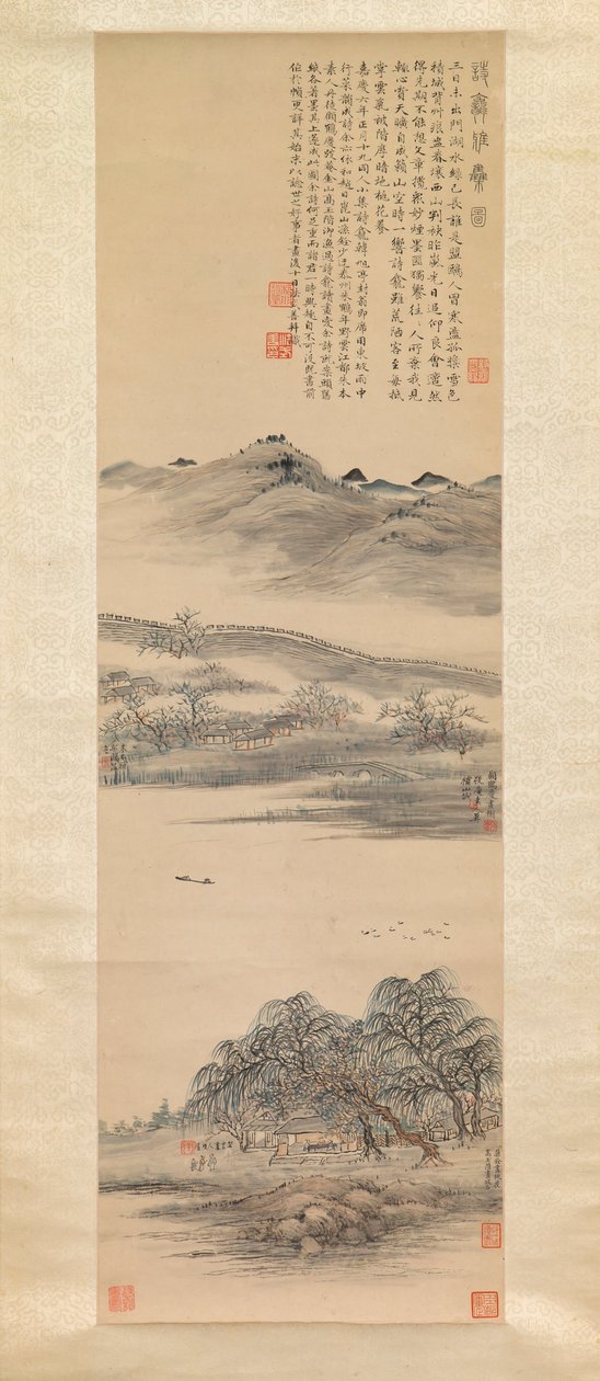 Elegante raduno alla nicchia della poesia da Fa Shishan et al., Chinese
