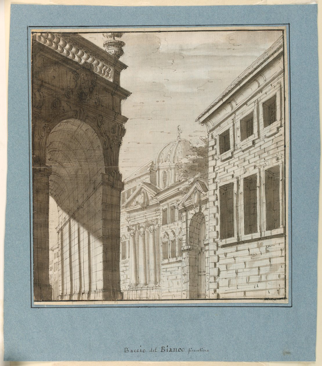 Scenografia: Città con una Loggia da Fabrizio Galliari