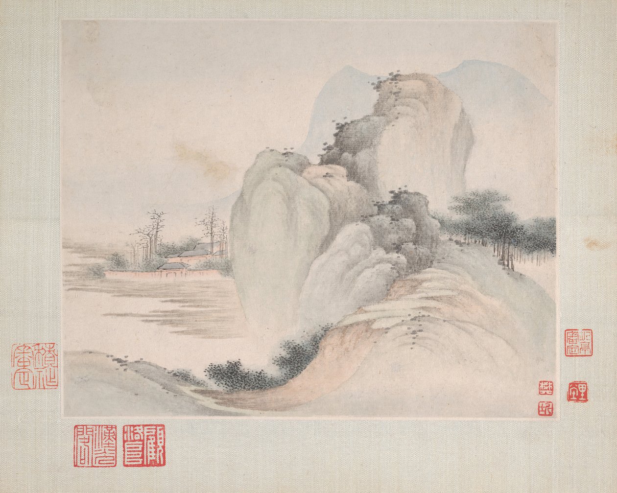 Paesaggi dipinti per Yuweng, datato 1673 da Fan Qi