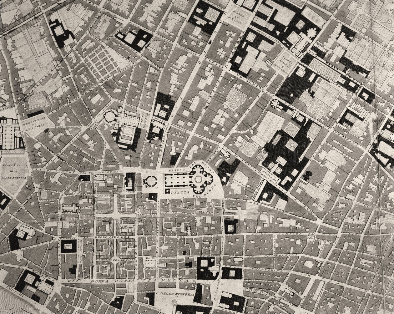 Mappa di Firenze, dettaglio da Fantozzi