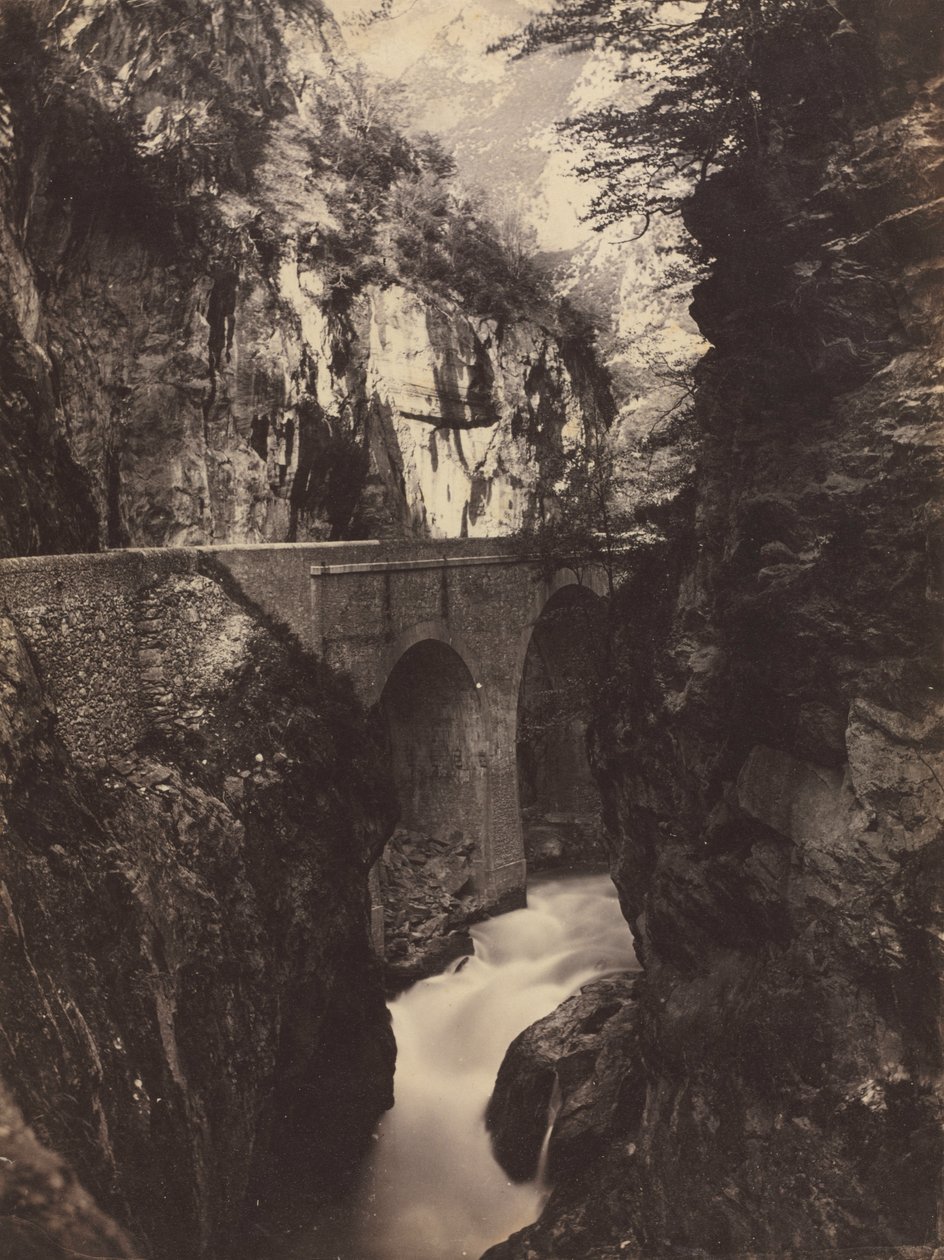 Strada per Eaux-Chaudes, Pirenei (recto) da Farnham Maxwell Lyte