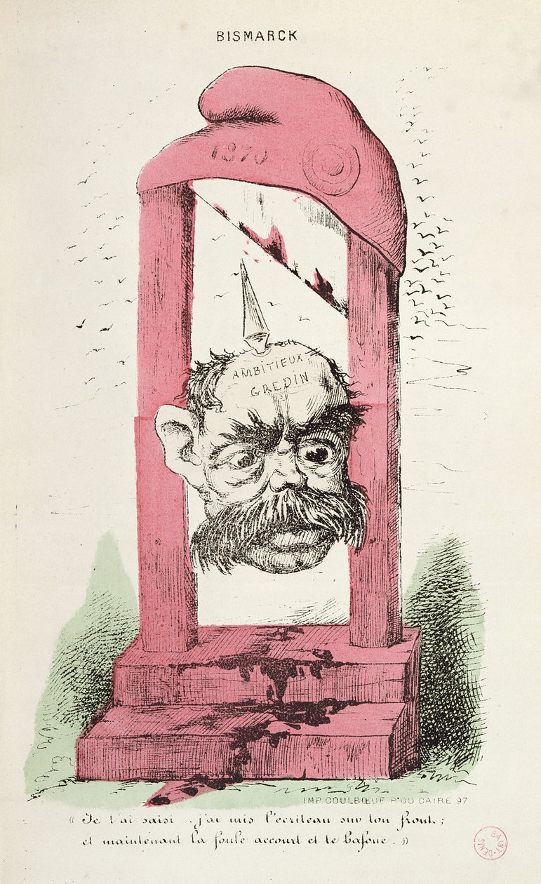 Caricatura di Otto von Bismarck, 1870 da Faustin