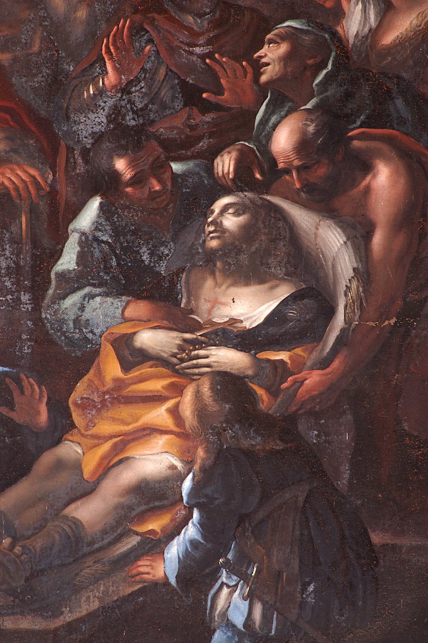 La morte di San Rocco in una cella di prigione ad Arona (dettaglio) da Federico Bianchi