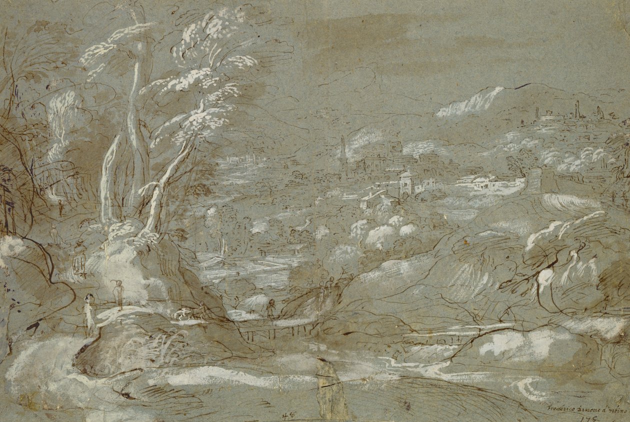 Paesaggio da Federico Fiori Barocci or Baroccio