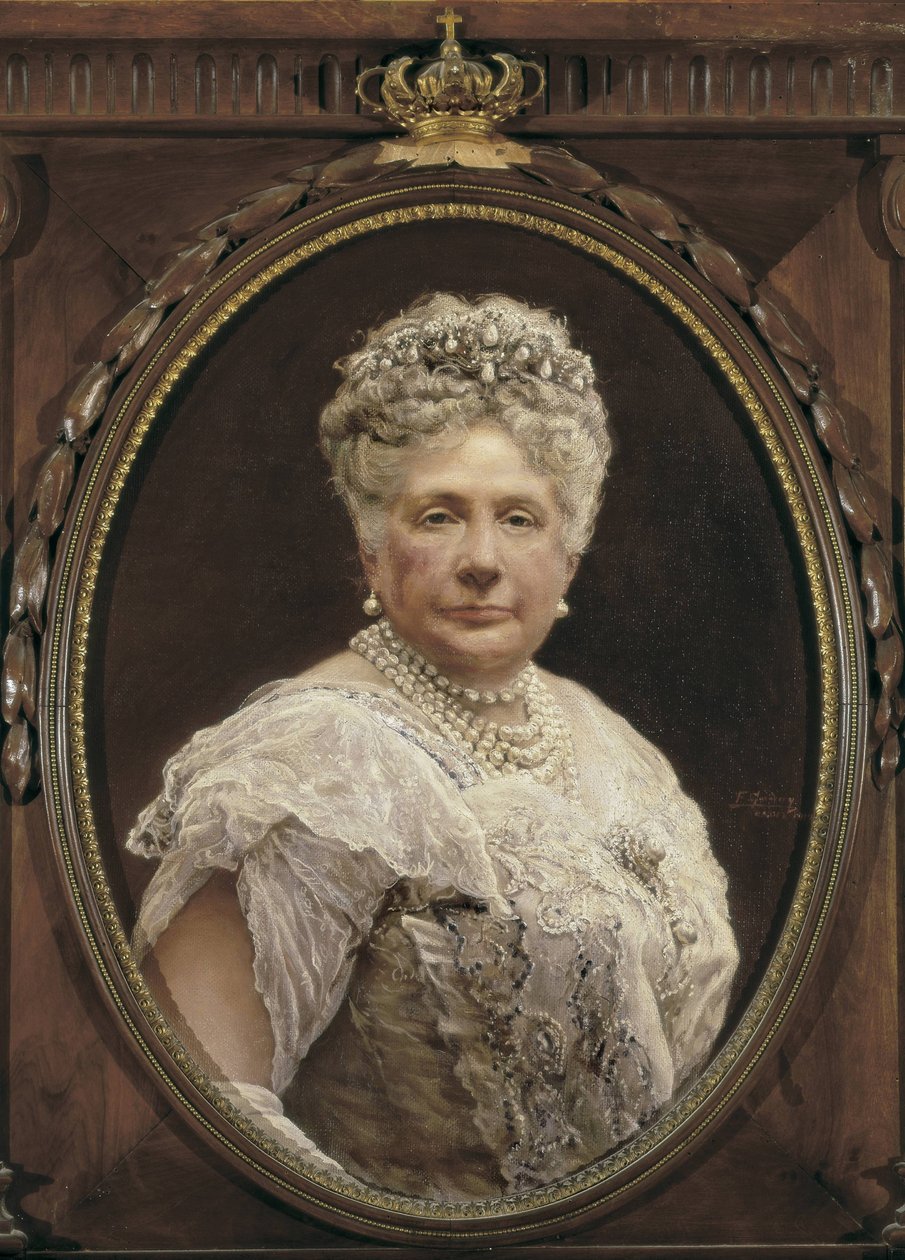 Ritratto di Isabella di Borbone, Infanta di Spagna, figlia di Isabella II e sorella di Alfonso XII da Federico Godoy y Castro