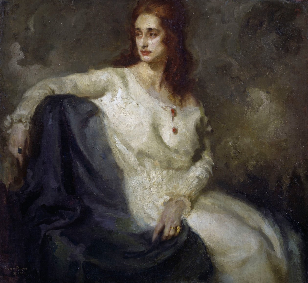 Dama in bianco da Federico Guglielmo Jehuda Pollack