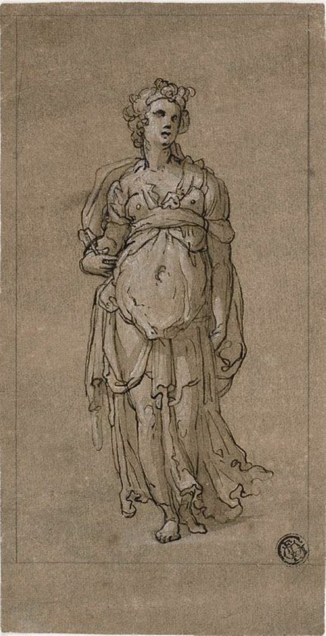 Figura allegorica femminile in piedi da Federico Zuccaro