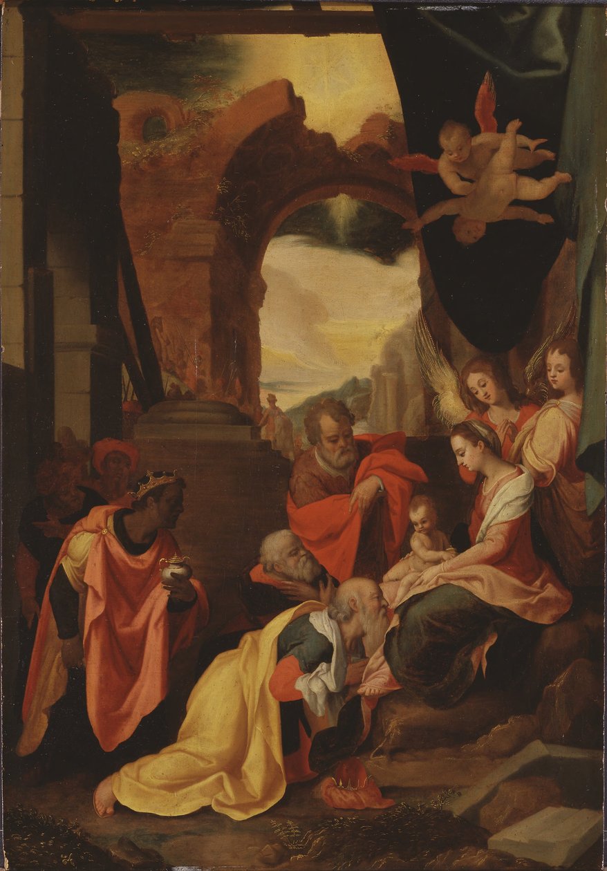 Die Anbetung der Könige da Federico Zuccaro