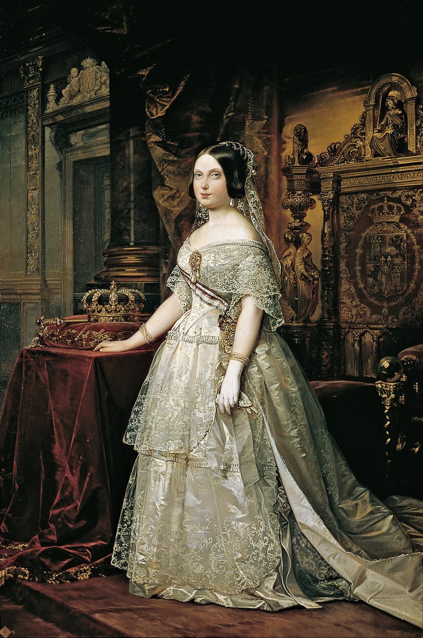 Isabella II di Spagna da Federico de Madrazo y Kuntz