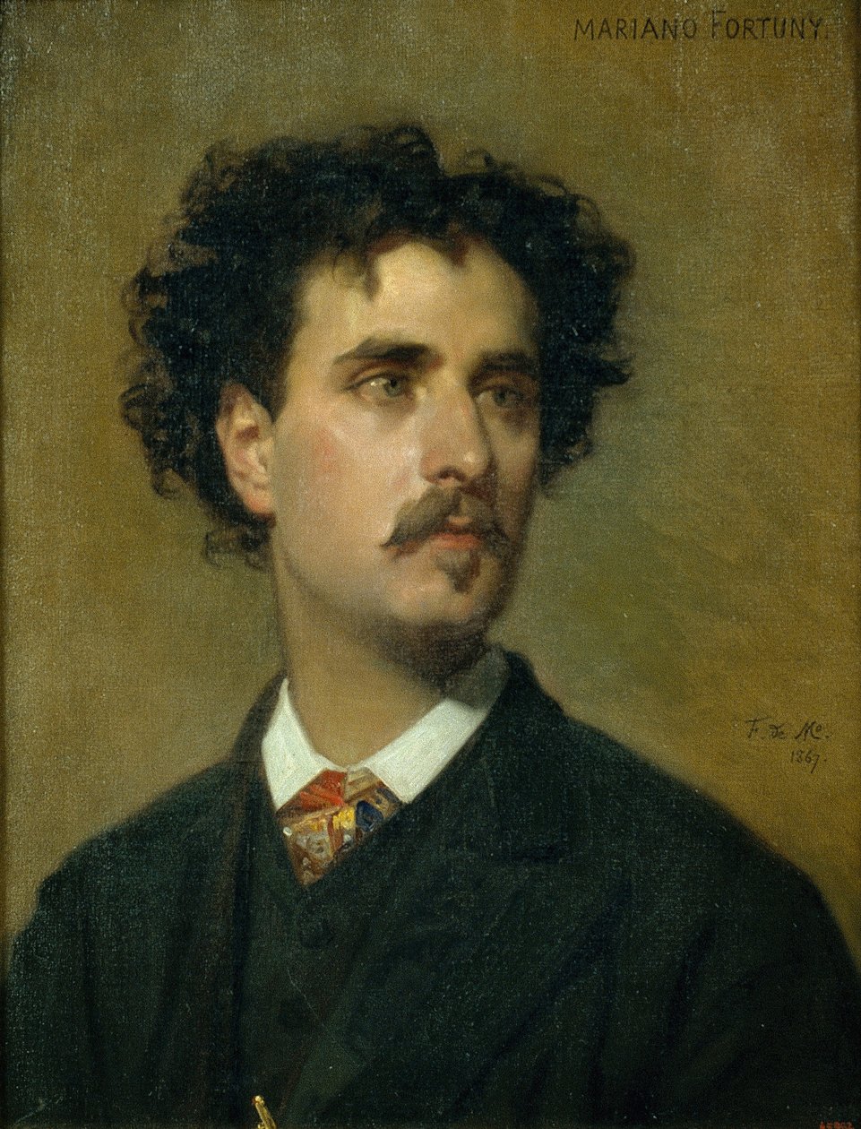Ritratto di Marià Fortuny da Federico de Madrazo y Kuntz