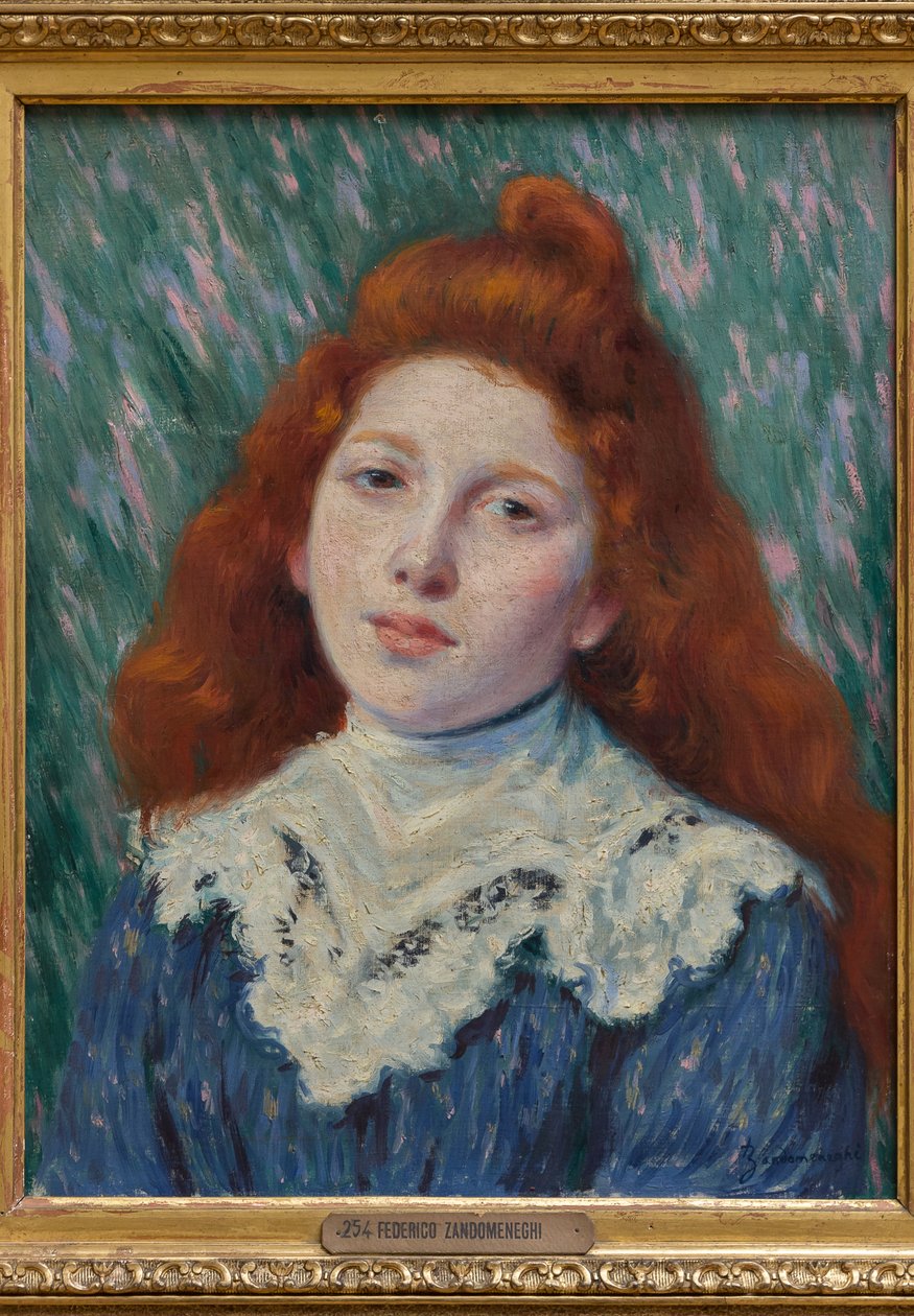 Ragazza con colletto bianco da Federigo Zandomeneghi