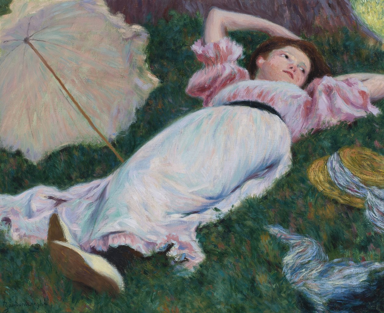 Donna reclinata (ca 1890) da Federigo Zandomeneghi