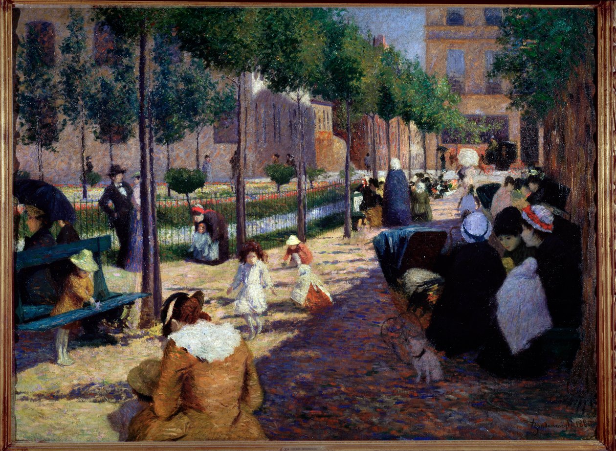 Veduta di piazza Anversa, Parigi da Federigo Zandomeneghi