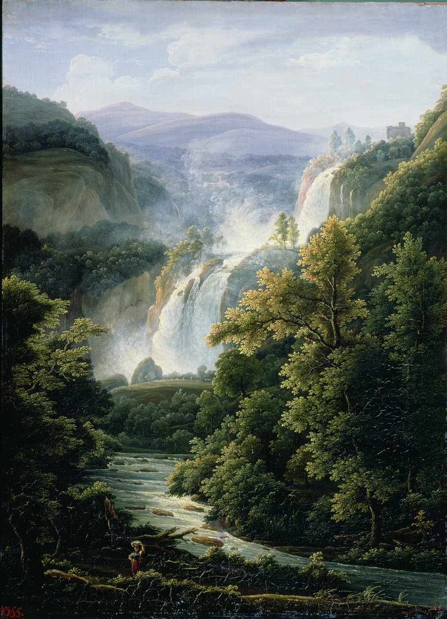 La cascata delle Marmore sul fiume Velino, 1819 da Fedor Mikhailovich Matveev