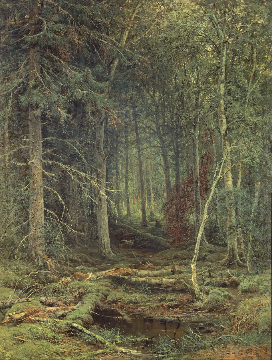 Palude nella foresta, autunno da Fedor Aleksandrovich Vasiliev