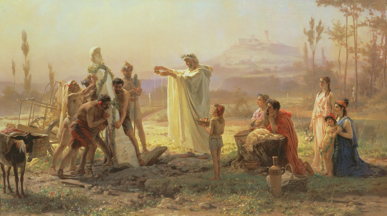 Consacrazione di Hermes, 1874 da Fedor Andreevich Bronnikov