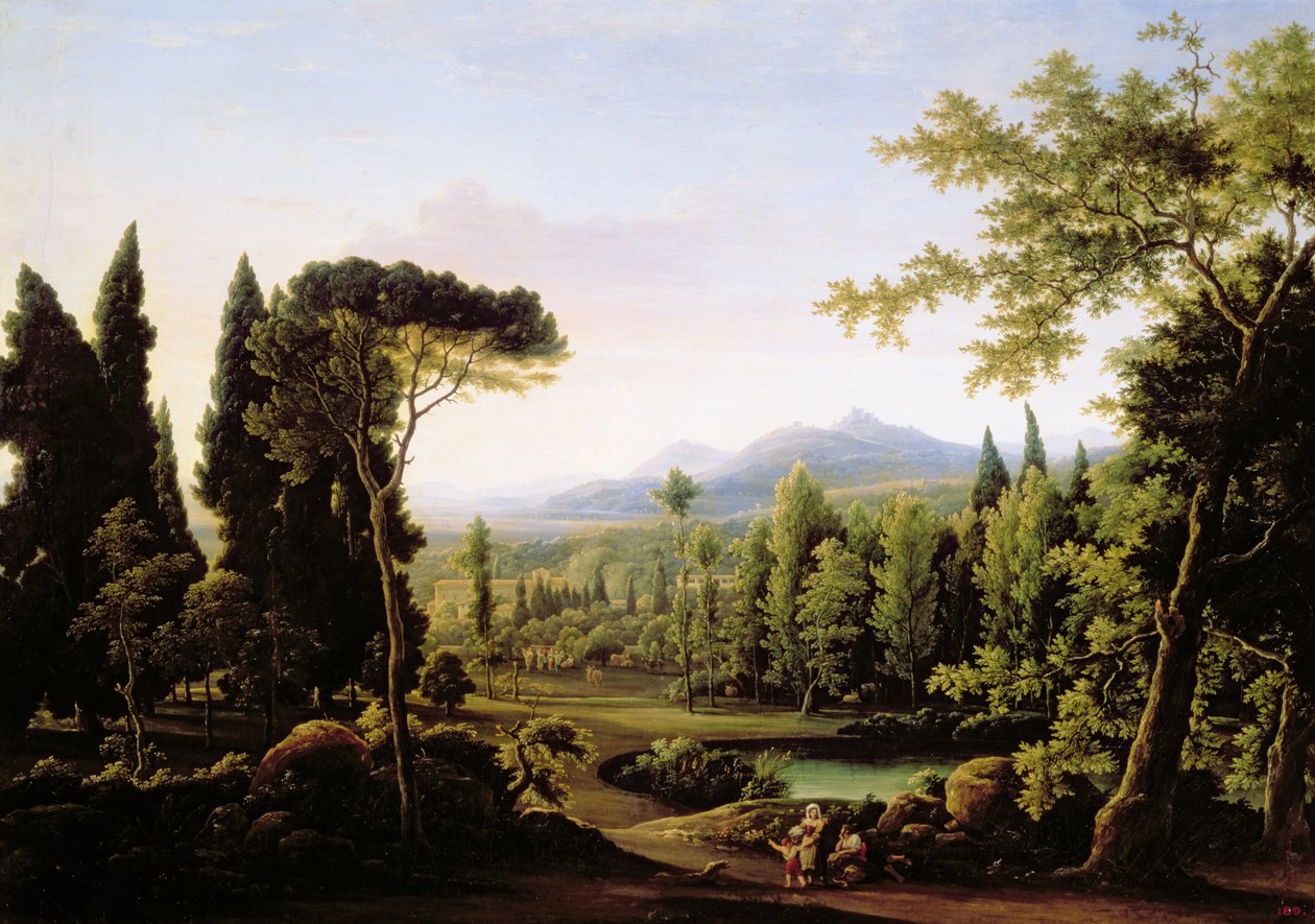 Veduta della Villa Adriana vicino a Roma da Fedor Mikhailovich Matveev