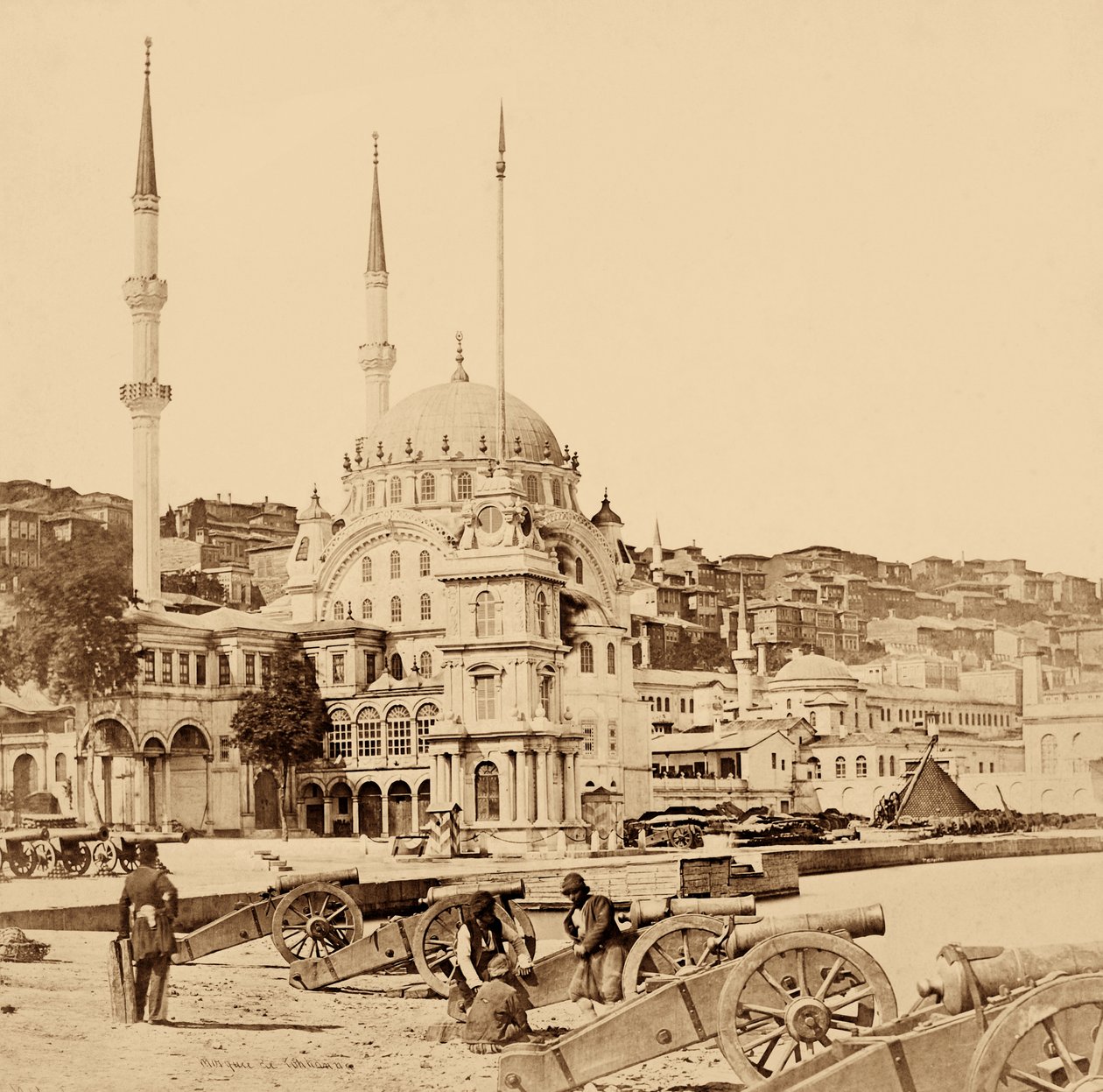 Magazzino di artiglieria e munizioni, Istanbul, 1855 da Felice Beato
