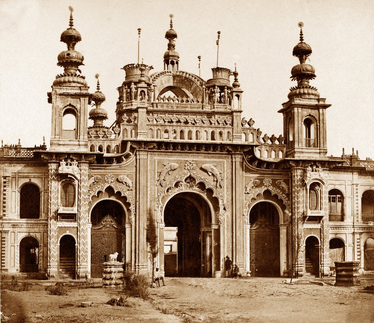 Il Grande Cancello del Kaiser Bagh, Lucknow, 1858 da Felice Beato