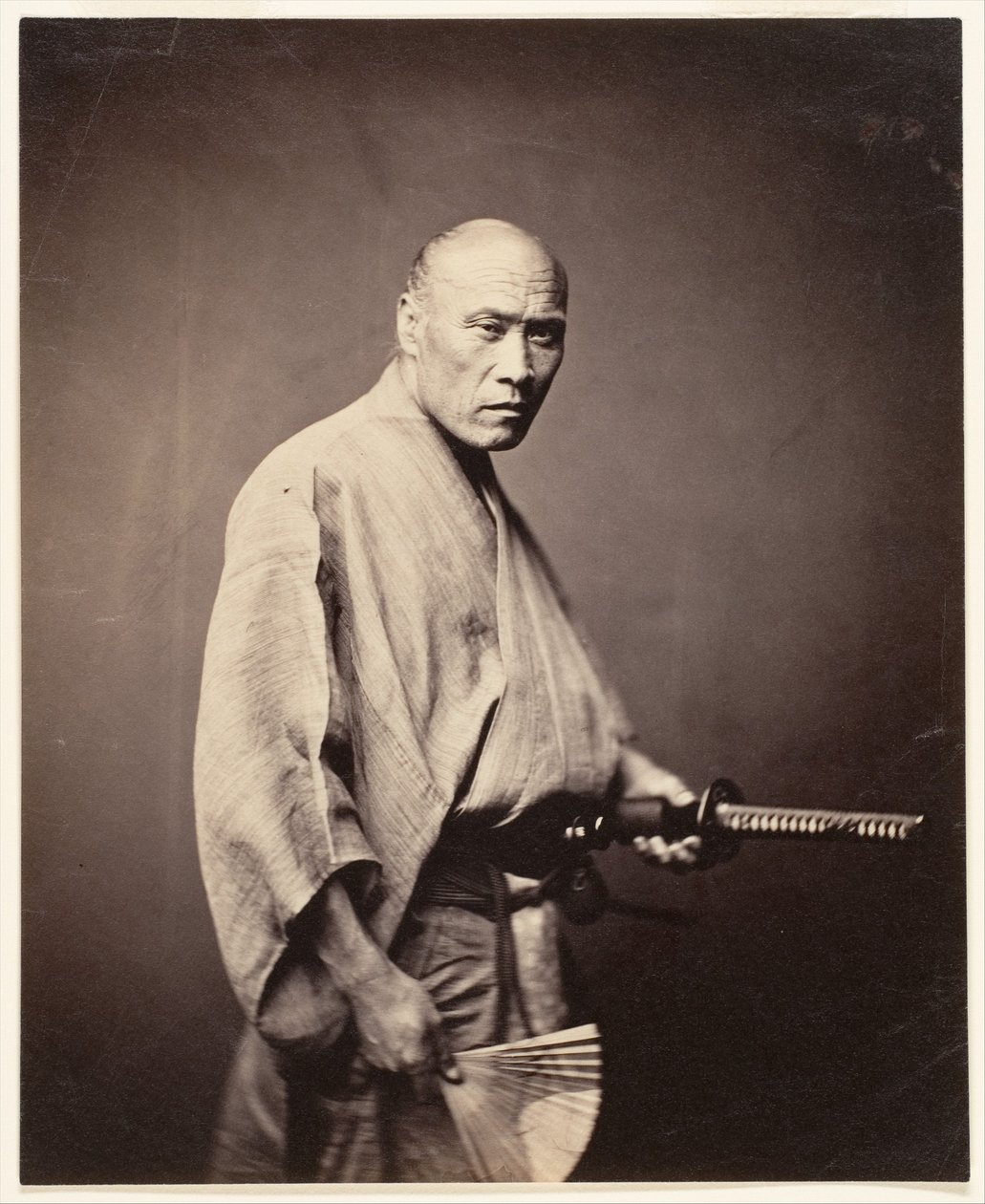 Samurai, Yokohama (1864-65) da Felice (1825 c.1908) Beato