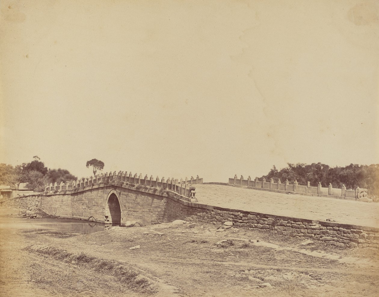 Ponte di Palichian Vicino a Pechino, la Scena della Lotta con le Truppe Imperiali Cinesi, 21 Settembre 1860 da Felice Beato