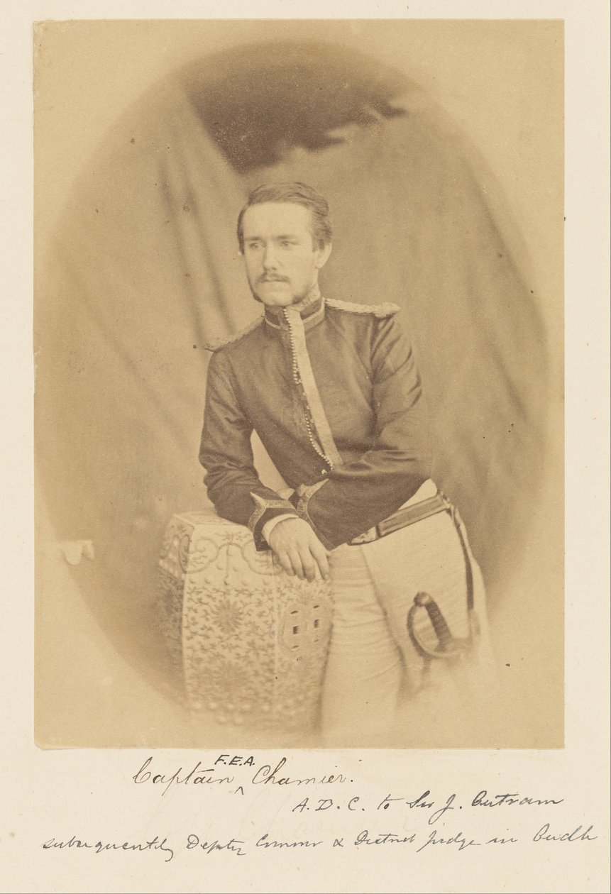 Capitano F.E.A. Chamier, A.D.C. di Sir J. Outram, Successivamente Vice Commissario e Giudice Distrettuale in Oudh da Felice Beato