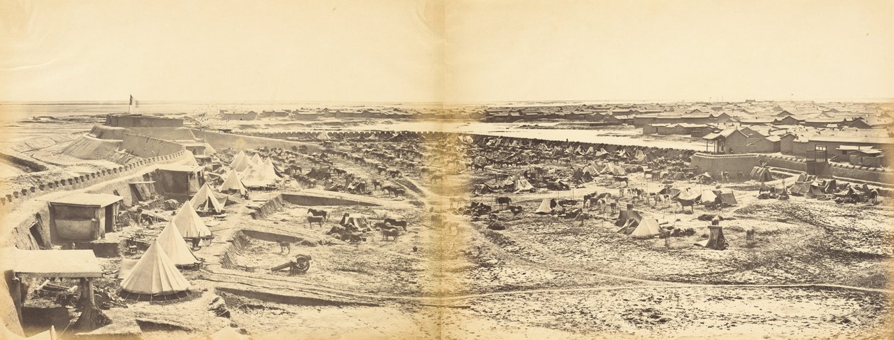 Interno del Forte di Pehtang Mostrando il Cavallo di Probyn, 1 Agosto 1860 da Felice Beato
