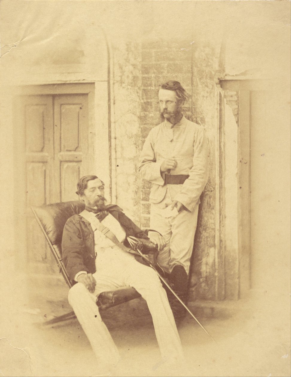 Maggior Generale Sir Robert Napier e Tenente Colonnello William Wilberforce Harris Greathed, Bengal da Felice Beato