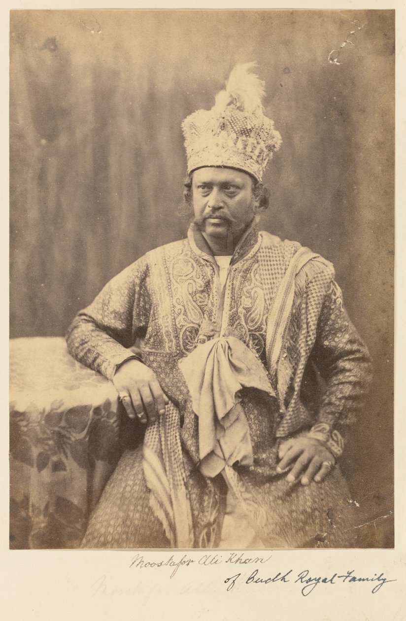 Moostafor Ali Khan della famiglia reale di Oudh da Felice Beato