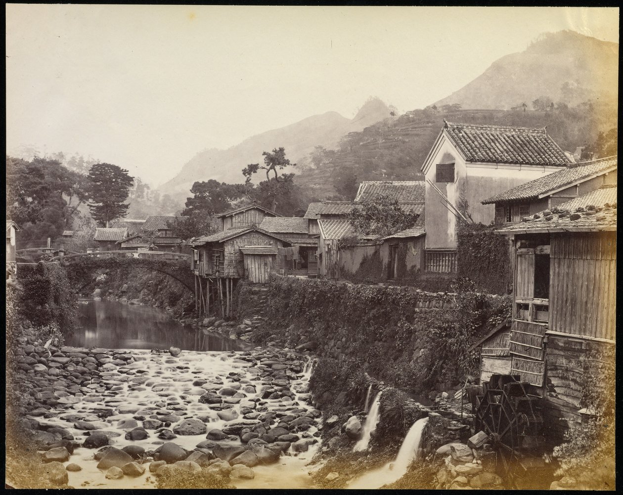 Nagasaki dalle città native del Creek da Felice Beato