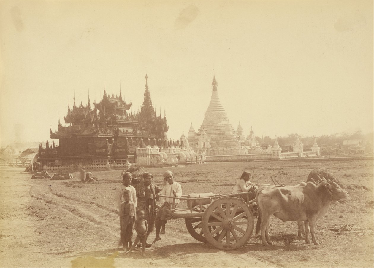 Pagoda e Kyaung Costruiti dal Capitano della Guardia del Corpo di Re Thibaw Min da Felice Beato
