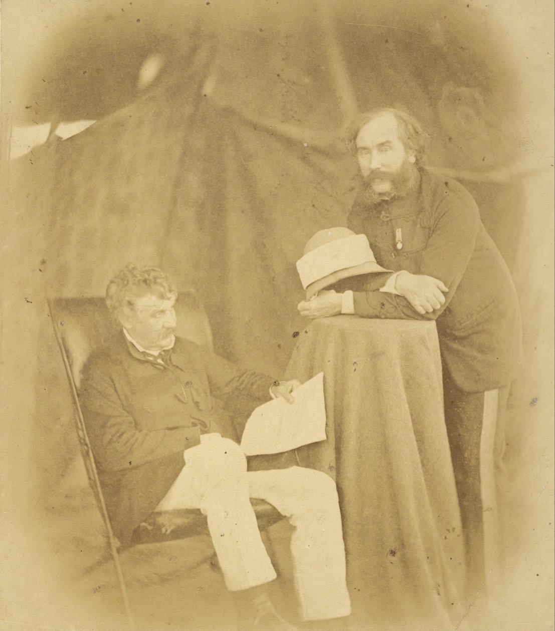 Sir Henry Drury Harness, K.C.B., colonnello comandante, ingegneri reali e colonnello Robert Abercromby da Felice Beato