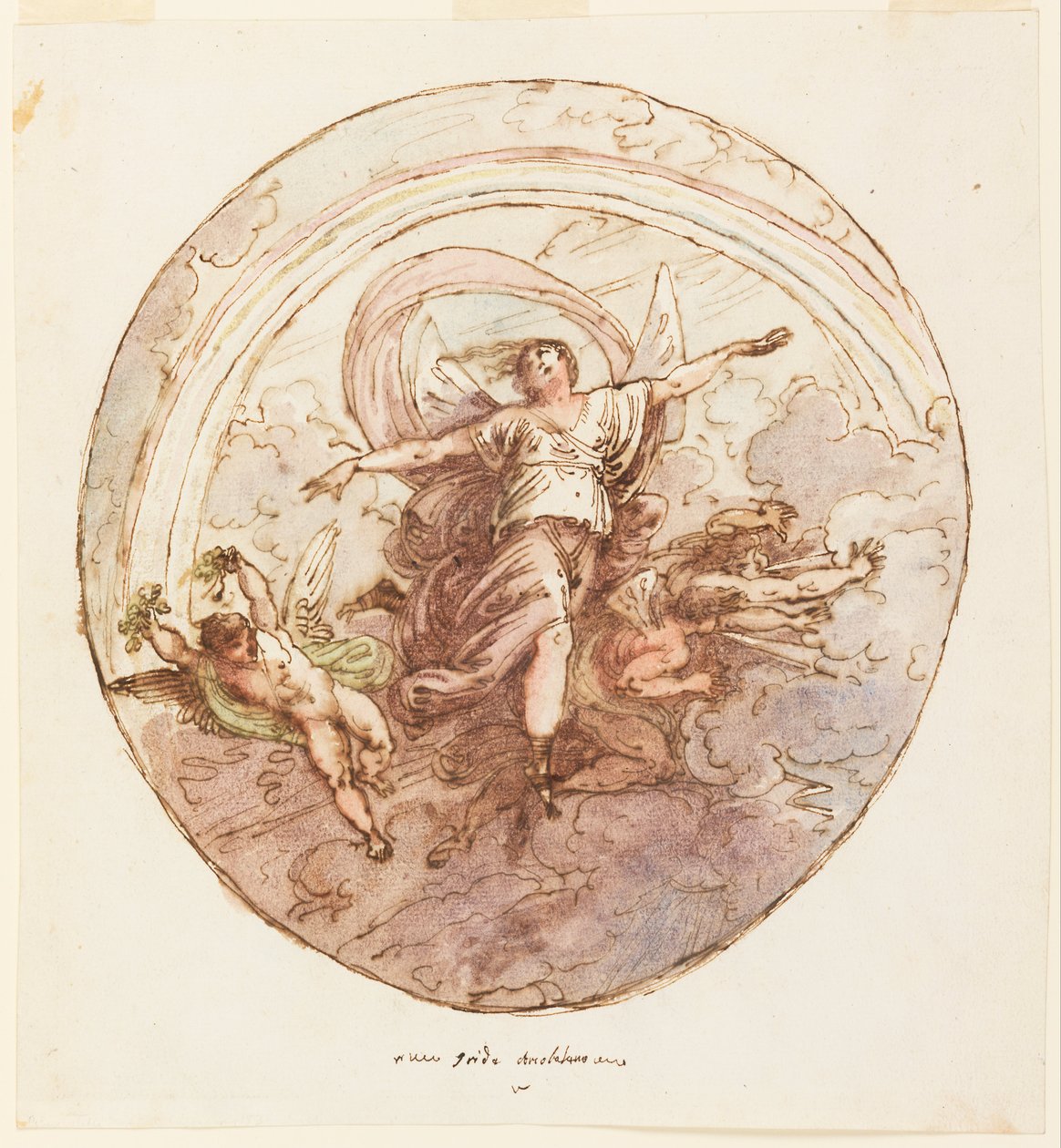 Disegno del soffitto raffigurante Iris e l