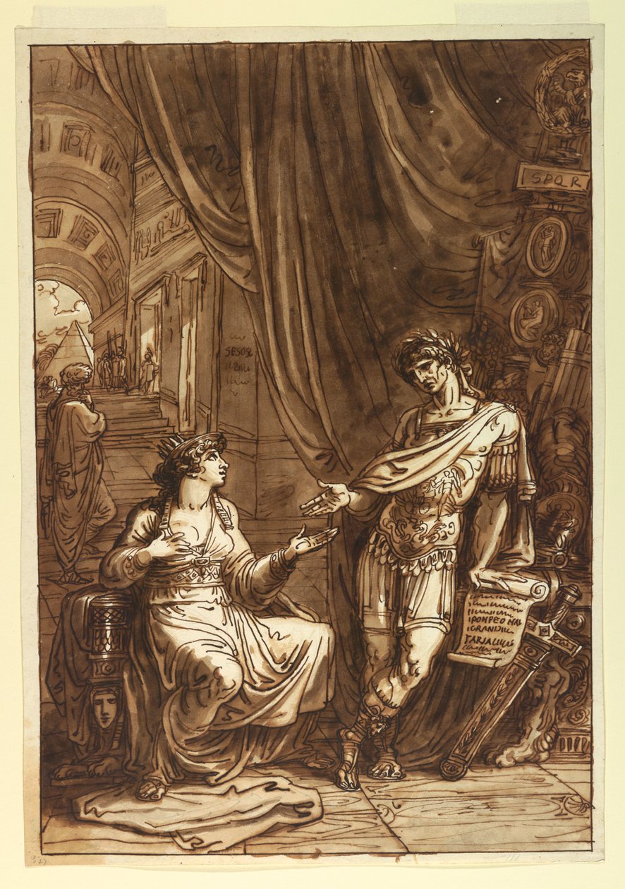 Cleopatra che supplica Cesare da Felice Giani