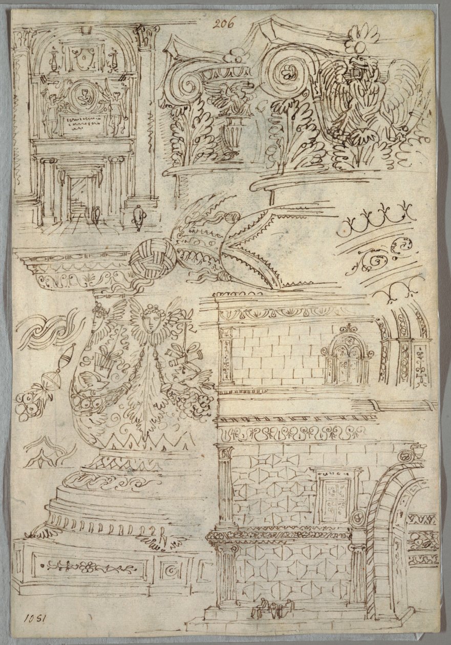 Studio Decorativo; Verso: Studio Anatomico da Felice Giani
