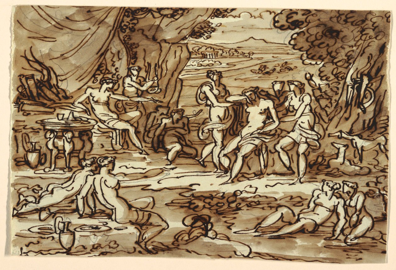 Diana e Callisto, Sala da pranzo, Palazzo Rasponi, Ravenna da Felice Giani