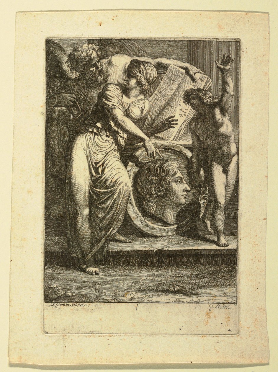 Frontespizio o pagina dedicatoria da Felice Giani