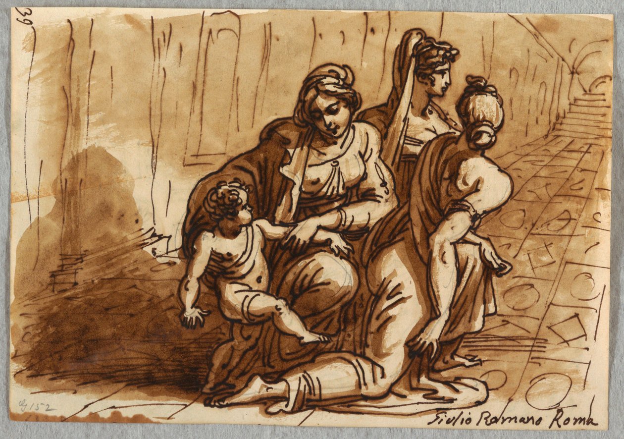 Gruppo di Figure, Studio della Donazione, dopo Giulio Romano da Felice Giani